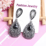 Romantic Rhinestone Drop Earrings for Women