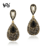 Romantic Rhinestone Drop Earrings for Women