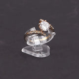 Mini Jewelry Display Storage Plastic Ring Clip Stand