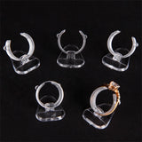 Mini Jewelry Display Storage Plastic Ring Clip Stand