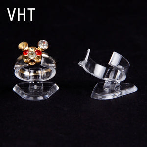 Mini Jewelry Display Storage Plastic Ring Clip Stand