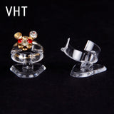 Mini Jewelry Display Storage Plastic Ring Clip Stand