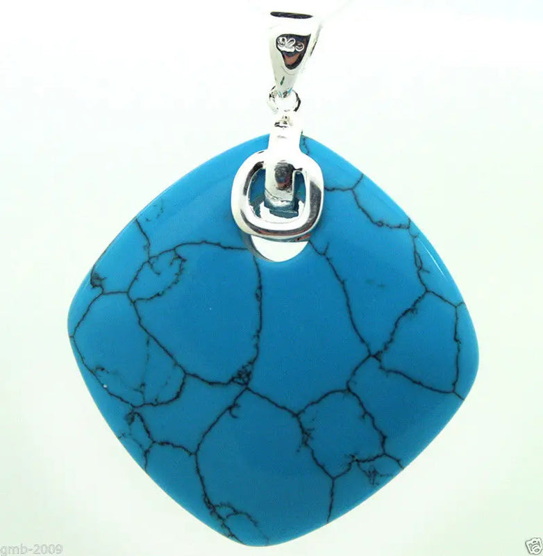 925 Silver Vintage Drop Pendant 35x35mm