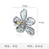 VINTAGE Crystal Flower Brooch