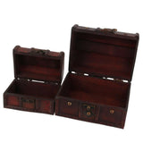 Vintage Small & Big Jewelry Storage Chest Case