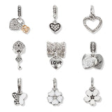 Crystal Charm Beads 9pcs/Set for Pan Bracelet Pendant