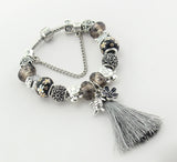 European Tortoise Charm Bracelet for Women Tassel DIY Jewelry
