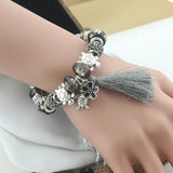 European Tortoise Charm Bracelet for Women Tassel DIY Jewelry