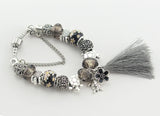 European Tortoise Charm Bracelet for Women Tassel DIY Jewelry