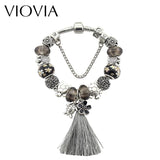 European Tortoise Charm Bracelet for Women Tassel DIY Jewelry
