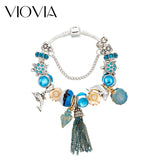 Tassel Charm Bracelets Tortoise Dolphin Shell Beads Pulseras B17078
