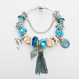 Tassel Charm Bracelets Tortoise Dolphin Shell Beads Pulseras B17078
