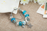 Sea Series Dolphin Charm Bracelet Starfish Seashell Pendant Bangle Gift B15409