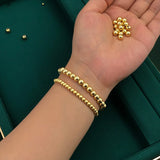 24k Boutique Bean Bead Bracelet Women's Jewelry