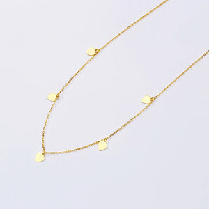 VIVILADYINS 925 Silver Tassel Disc Star Cross Pendant Women Necklace