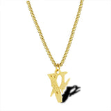 VLONE men's Lightning pendant stainless steel chain necklace