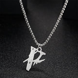 VLONE men's Lightning pendant stainless steel chain necklace