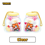Anime Acrylic Shaker Charms with Keychain