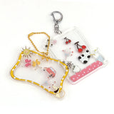 Anime Acrylic Shaker Charms with Keychain