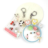 Anime Acrylic Shaker Charms with Keychain