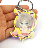 Rainbow Holographic Acrylic Keychain