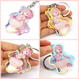 Rainbow Holographic Acrylic Keychain