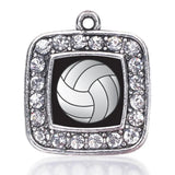 Volleyball Mom Square Charm for Jewelry