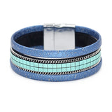 Mosaic Wide Wrap Bracelets & Bangles for Women