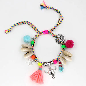 Boho Colorful Beads Shells Bracelets Women