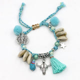 Boho Colorful Beads Shells Bracelets Women