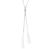 Geometric Triangle Necklace Silver Jewelry Gift