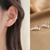 Pearl Ear Bone Clip Hooping Ear Cuff Jewelry Gift