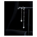 Silver Big Dipper Earrings Women's Asymmetric Delicate Anniversary