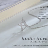 Silver Bow and Arrow Zircon Necklace Love Arrow Pendant Chain
