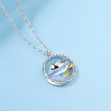 Silver Whale Necklace Ocean Pendant Women's Girl Necklace Gift Jewelry