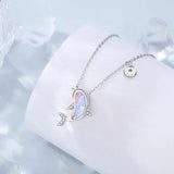Silver Dolphin Charm Pendant Necklace Wedding Party