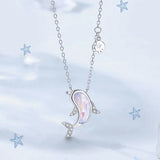 Silver Dolphin Charm Pendant Necklace Wedding Party