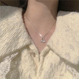 Silver Opal Cherry Necklace for Girls
