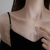 Silver Star Moon Tassel Necklace Clavicle Chain Hot Jewelry
