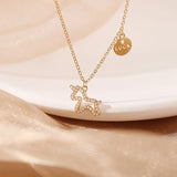 Silver Unicorn Charm Necklace Pendant for Girls