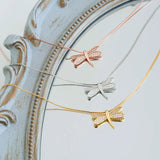 Silver Zircon Dragonfly Necklace Women Clavicle Chain Hot Jewelry Gift