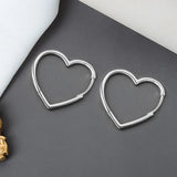 Love Heart Hoop Earrings for Women Gift