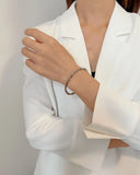 Bamboo Cuff Bracelet Vine Stacking Bangle Thin Plain Hippie Rock For Her