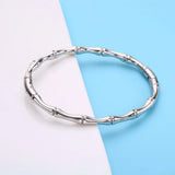 Bamboo Cuff Bracelet Vine Stacking Bangle Thin Plain Hippie Rock For Her