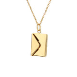 Love Letter Envelope Pendant Necklace Stainless Steel Custom Jewelry