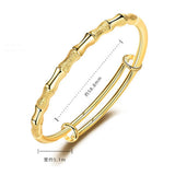 Women's Frosted Wire Bracelet Adjustable Bamboo Bracelet