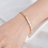 925 Silver Circle Bracelet & Earrings Set