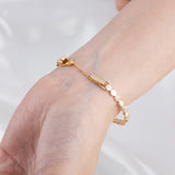 925 Silver Circle Bracelet & Earrings Set