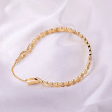 925 Silver Circle Bracelet & Earrings Set