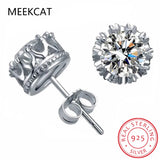 VVS1 D Round Cut 3.0MM Moissanite Diamond Earrings